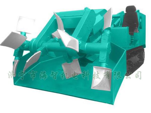 為了提高裝載效率，在取料方面通過滾耙式旋轉(zhuǎn)連續(xù)取料的方式